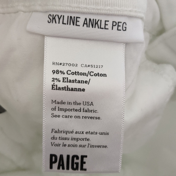 White Skyline Ankle Peg Jeans - Picture 5 of 5